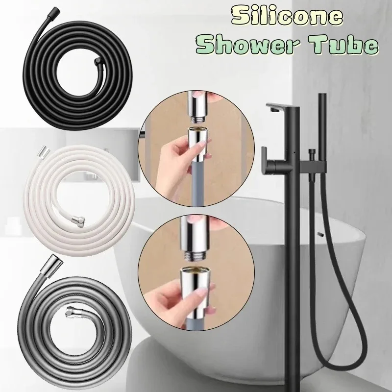 

GI/2 Universal PVC Handheld Shower Head Hose Anti Winding Explosion-proof Water Tube Faucet Hose Extension Pipe For Bathroom