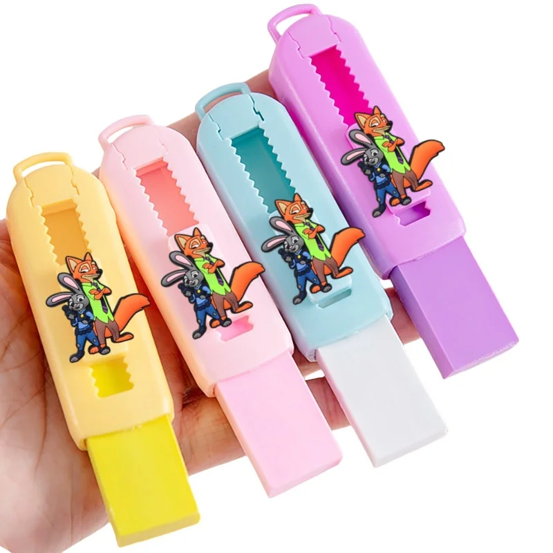 Dessin animé Kawaii Push Pull Zootopie gomme doux fournitures scolaires propre désordre gratuit papeterie bureau étudiant gomme en caoutchouc enfants cadeaux