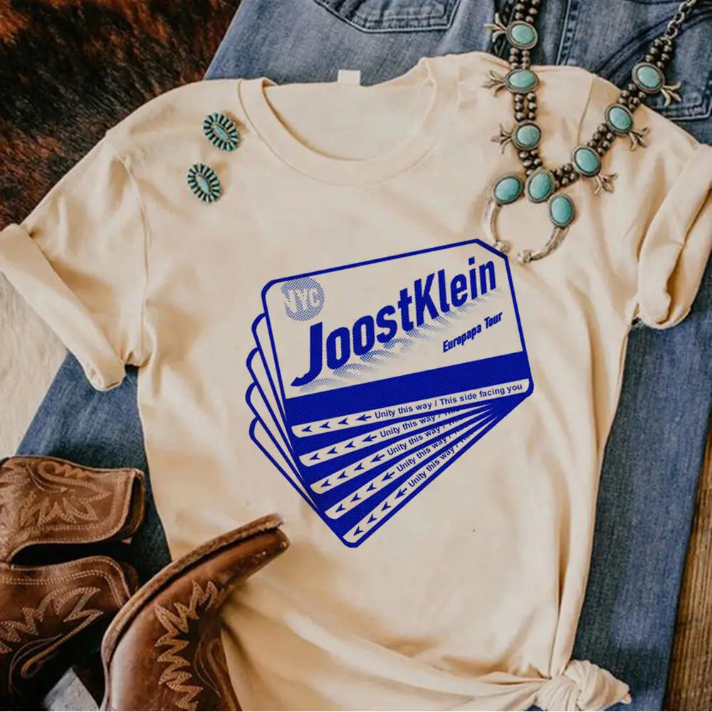 

Рубашка Joost Klein, женская психоделическая пастельная удобная модная футболка в стиле Харадзюку, уличная одежда в стиле каваи, модная психоделическая винтажная футболка