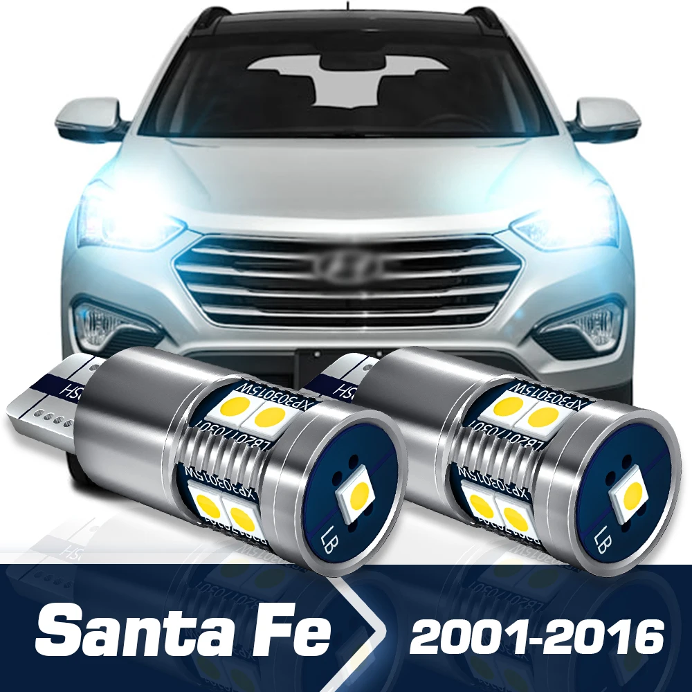 

Parking Light 2pcs LED Clearance Bulb Canbus Accessories For Hyundai Santa Fe 1 2 3 2001-2016 2009 2010 2011 2012 2013 2014 2015