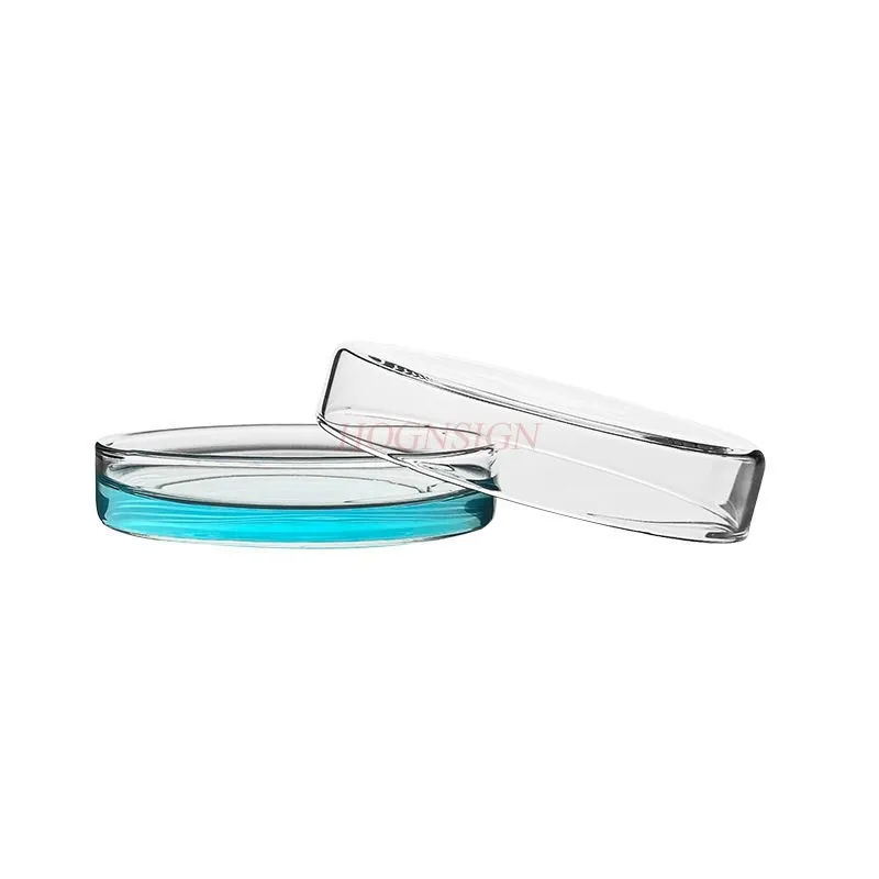 Glass culture dish 75mm glass flat dish bacterial culture dish chemical and biological experimental equipment