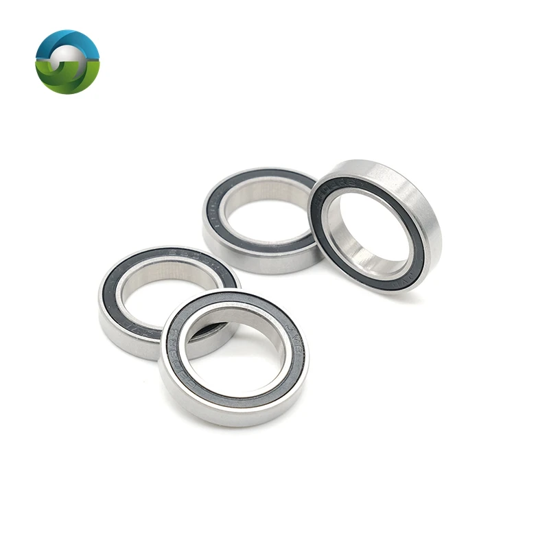 6PCS 6802-2RS Bearing 15*24*5 mm ABEC-7 15 24 5 6802RS Metric Thin Section Ball Bearings For Bicycle Hub Front Rear Hubs Wheel