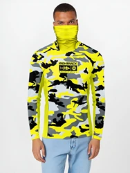 Hot RT Mask Hoodies Fishing Clothing UPF50+ UV Fluor Camo Hunting Climbing Camping Hiking Breathable Angling Apparel