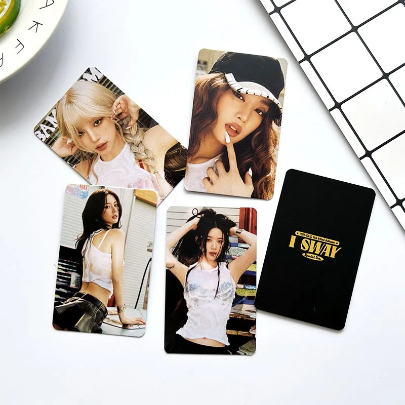 5pcs/set KPOP (G)I-DLE Mini Album I SWAY Photocards Lomo Cards Soyeon Miyeon Minnie Peripheral Card YUQI SHUHUA Fans Gifts