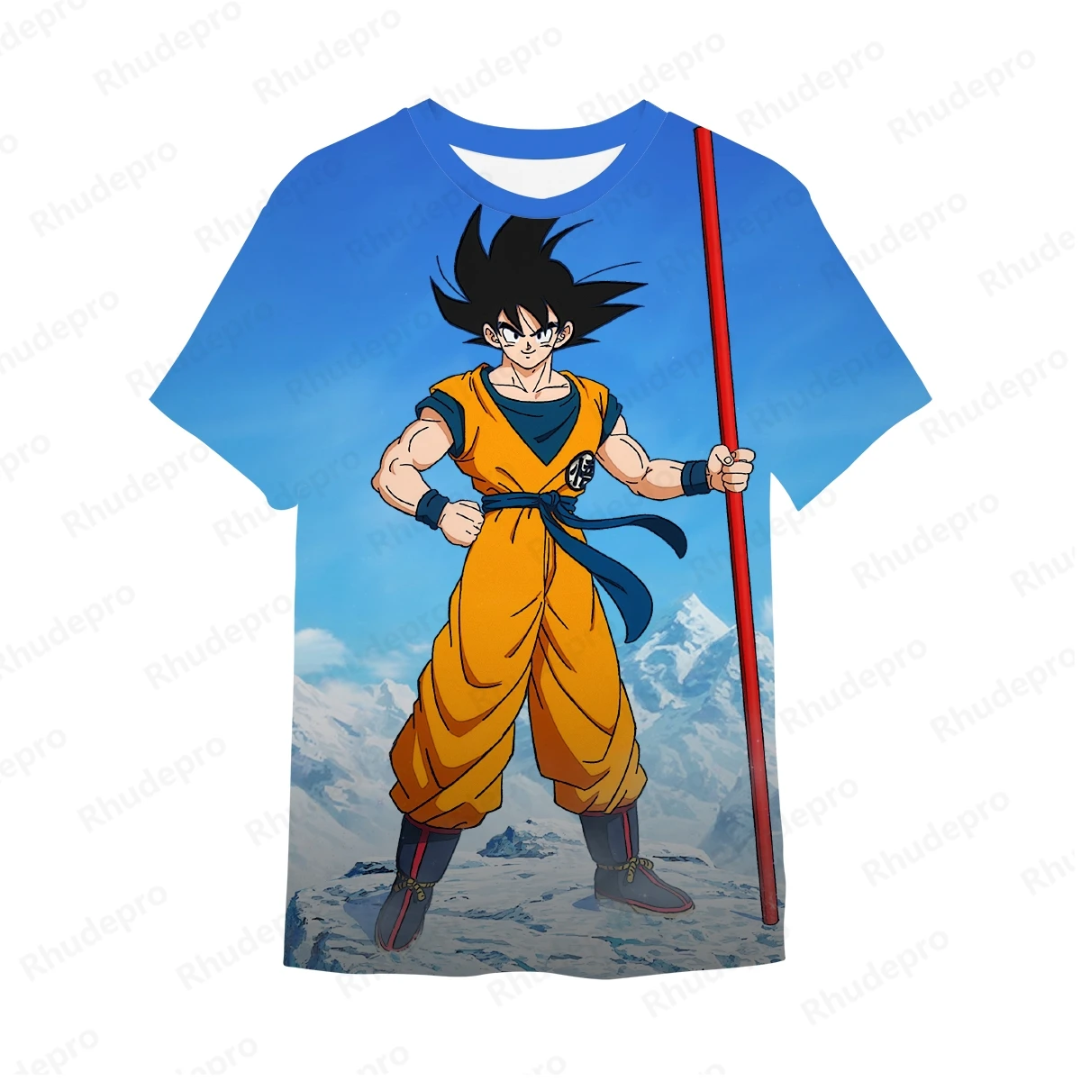 

Dragon ball Summer New 2024 Hot Flisa Goku 3D Printed Men's Short sleeve T-shirt Children's Street Leisure Sports Top Oversized