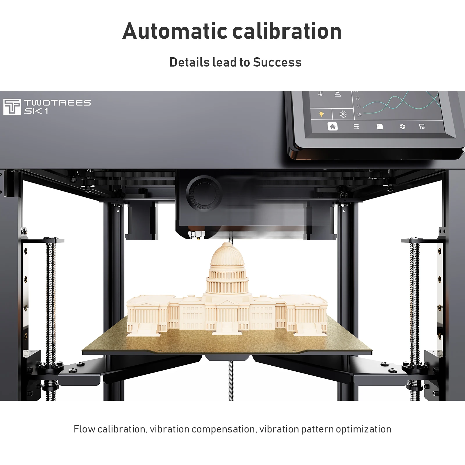 TWOTREES SK1 stampante 3D FDM industriale di grande educazione ad alta velocità Pre-assemblata Core-xy Impresora stampante 3D