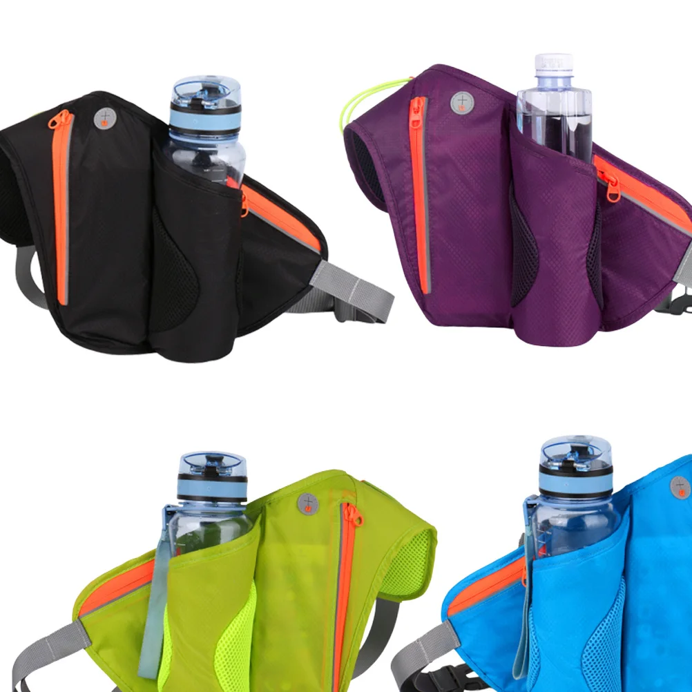 

Running Phone Waist Pack Nylon Portable Storage For Keys Bottle Tickets Earphone Hole Outdoor Travel Hiking Riding Walking Sport