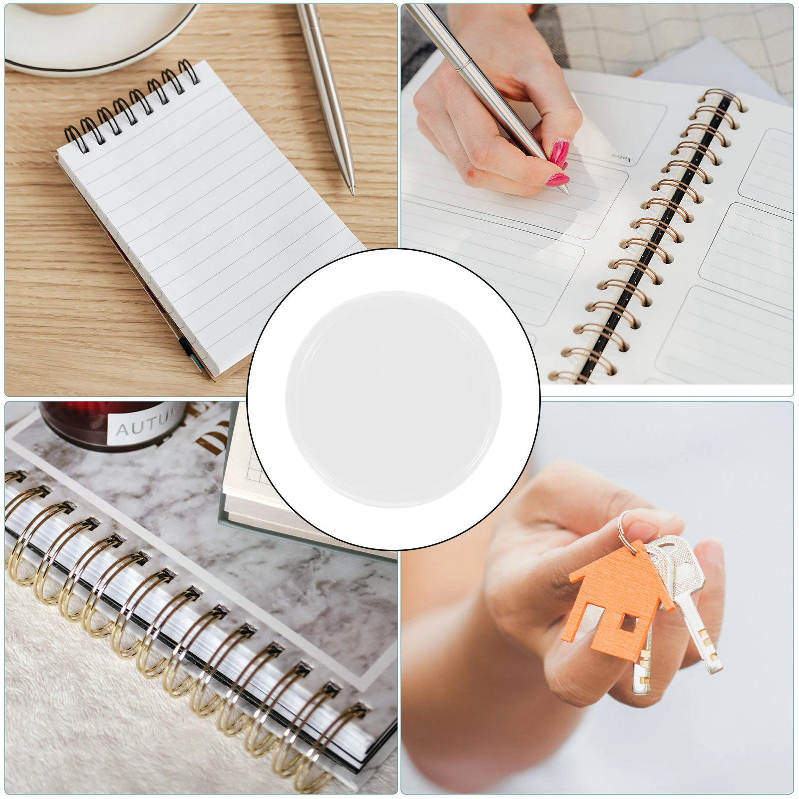 

55Pcs Mushroom Binder Discs Plastic Loose Leaf Binder Discs for Notebooks Planners Scrapbooks Book Binding Accessories