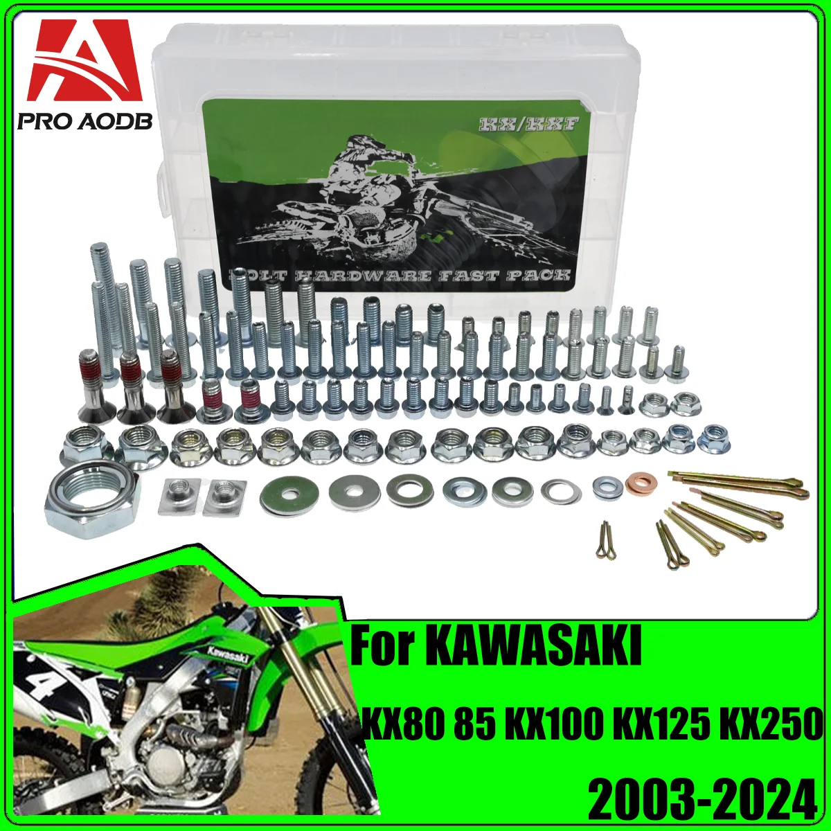 

Комплект крепежных болтов из пластика для KAWASAKI KX250 KX450 KLX450 KX KLX KX125 80 85 100 125 250 450 Мотокросс Dirt Bike
