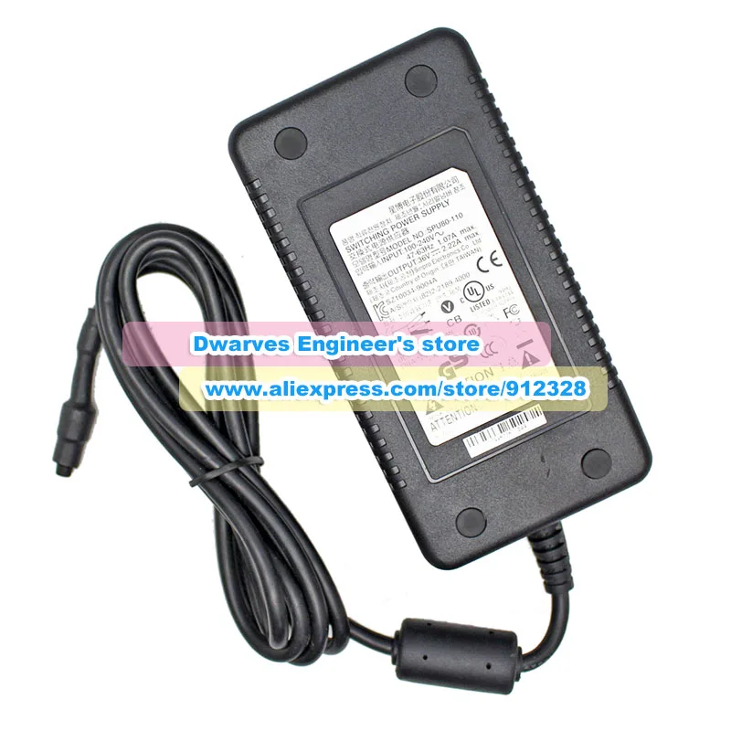 Genuine SPU80-110 Ac Adapter 36V 2.22A 80W Charger for SINPRO Switching Power Supply 4Holes