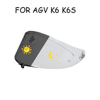 Photochromic Shield Visor Lenses for  AGV K6 K6S Visor Full Face Viseira Capacete Racing Helmet Parts