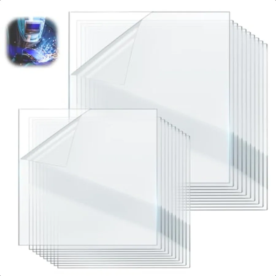 

3350 Series Outside Inside Clear Cover Lens Kit for Lincoln Electric Viking Welding Helmet Welding Hood Replacement Lenses KP28