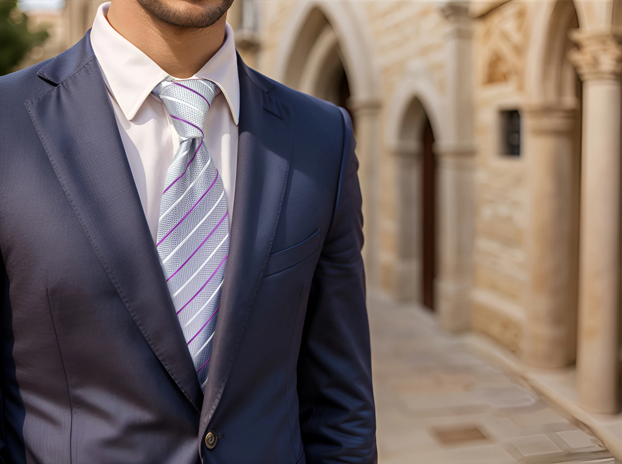 Colorful Striped Necktie 63\