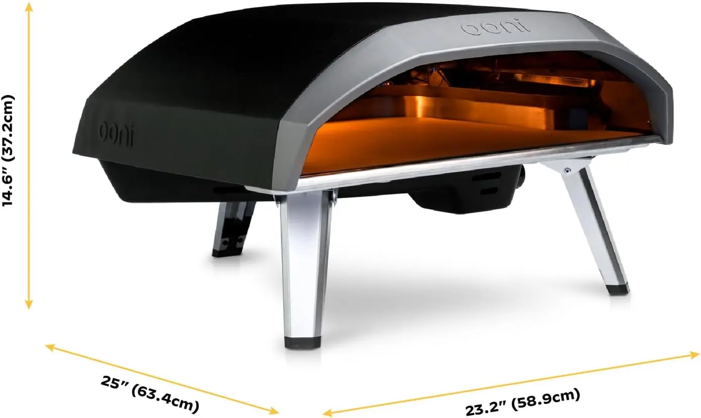 28mbar Propane Outdoor Pizza Oven Portable Pizza Oven For Fire and Stonebaked 16 Inch Pizzas With Gas Hose & Regulator