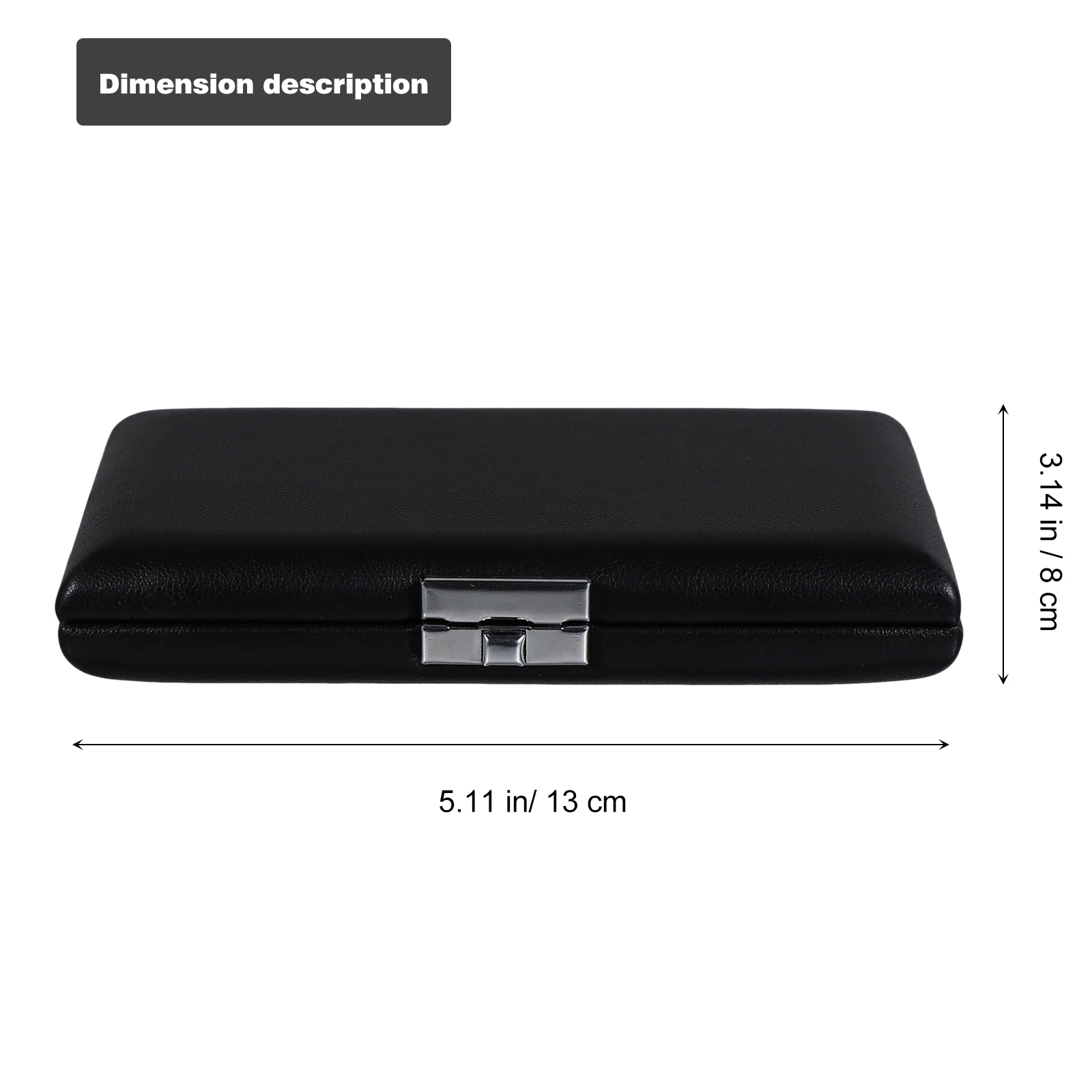 

PU Bassoon Reed Case Small Size Lightweight Storage Box for 6 Reeds Black Durable Material Waterproof Musical