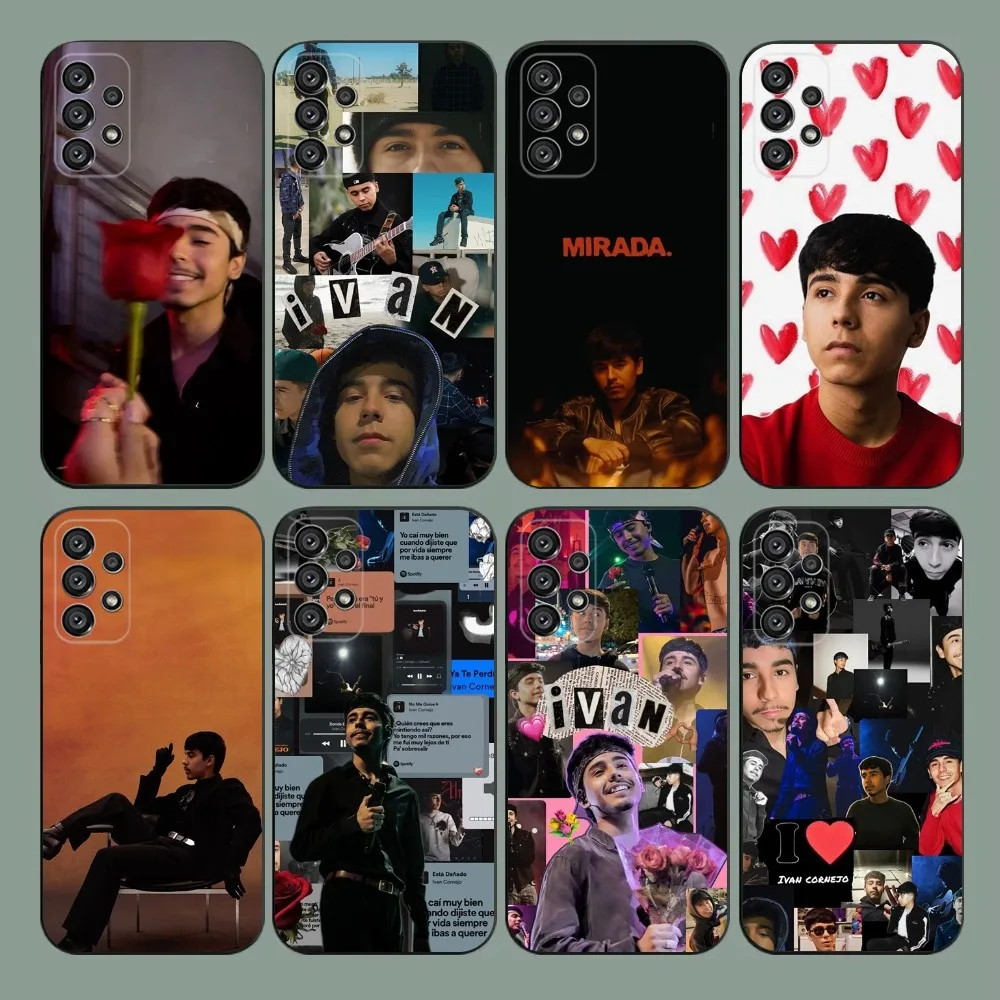 Ivan Cornejo Singer  Phone Case For Samsung Galaxy A20,A21s,A22,A31,A32,A52,A53,A72,73,A80,A91 Soft Black Cover