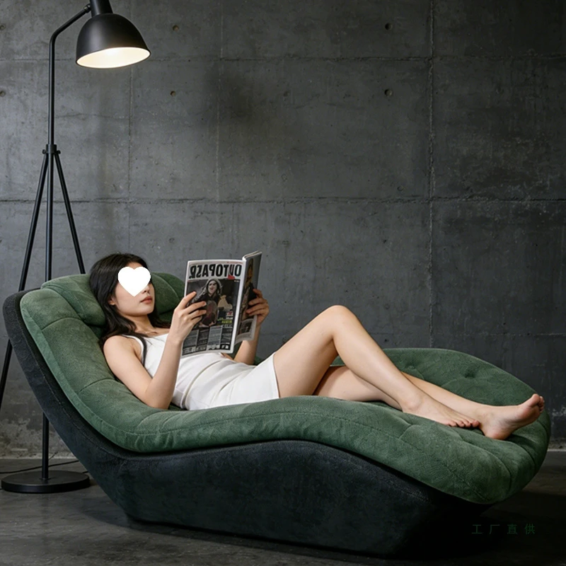 Italian minimalist living room fabric leisure chair, sofa chair