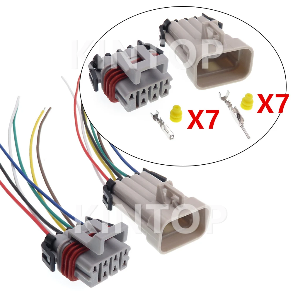 1 Set 7 Pins 12047933 AC Assembly Car Cable Socket 12047938 Auto Male Female Docking Wire Connector with Cables