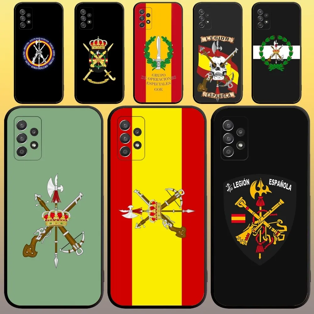 

Spanish Legion Phone Case for SamsungA 91,80,73,72,71,70,53,52,51,42,41,40,32,31,30,22,21,20,13 S 4G 5G Soft Black Case
