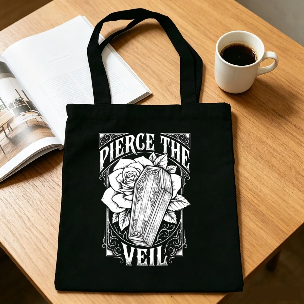 Pierce the Veil tote bag canvas  sac cabas personnalisable bolsas de tela reusable woman