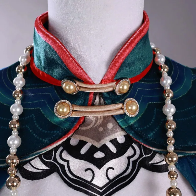 Naraka: Bladepoint Cosplay Costume Anime Tessa Little Zombie Sexy Dress Green Halloween Costume Party Cheongsam