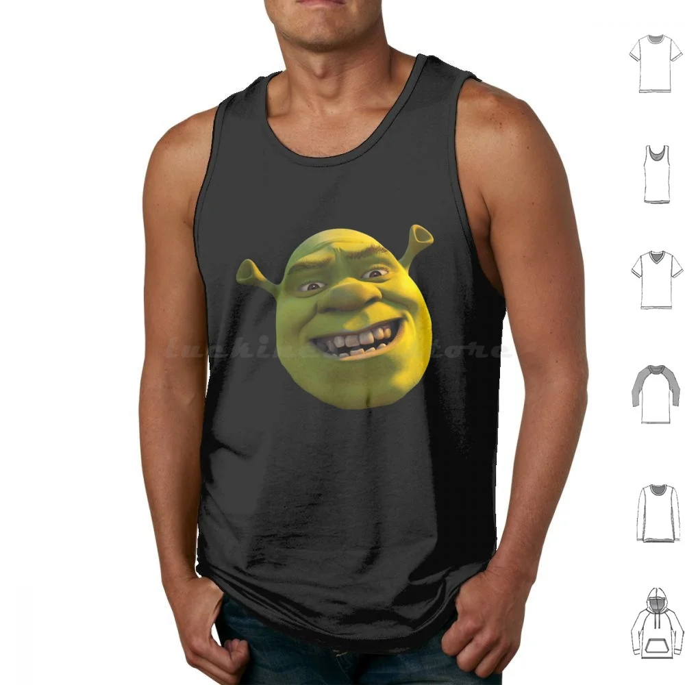 Face Shrek Shrek Meme Funny Shrek Tank Tops Print Cotton Shrek Sexy Funny Sexy Shrek Meme Memes Ogre Shrek Meme Shrek