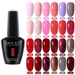 NAILCO 15ml Autumn Brown Colors Series Gel Varnish Coffee Gel Nail Polish Winter Reddish Gellak Design Lacquer Nail Art Manicure