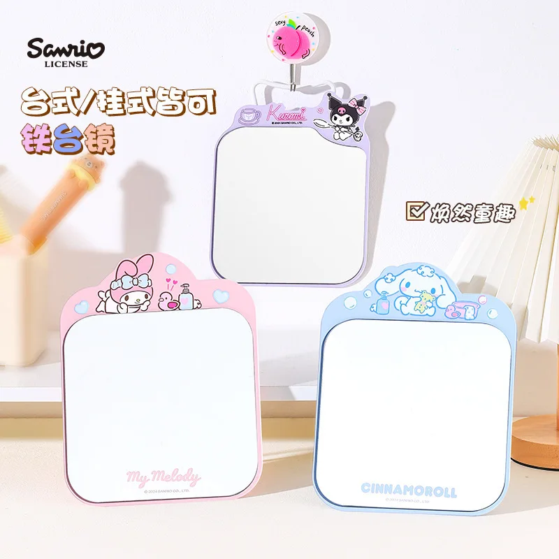 anime Kuromi Mi melodía Espejo de maquillaje Cinnamoroll niña Espejo plegable decorar Espejo de escritorio Portátil Plegable Todo fósforo Regalo
