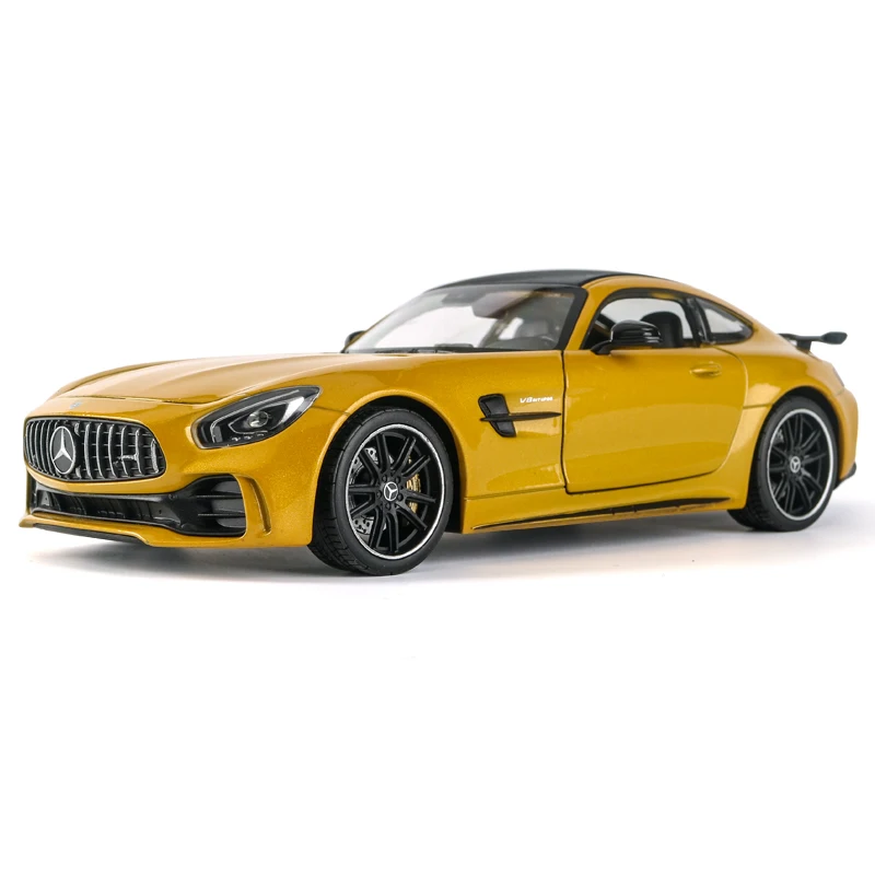 Welly 1:24 Mercedes Benz AMG GT R  car alloy car model simulation car decoration collection gift toy Die casting model boy toy