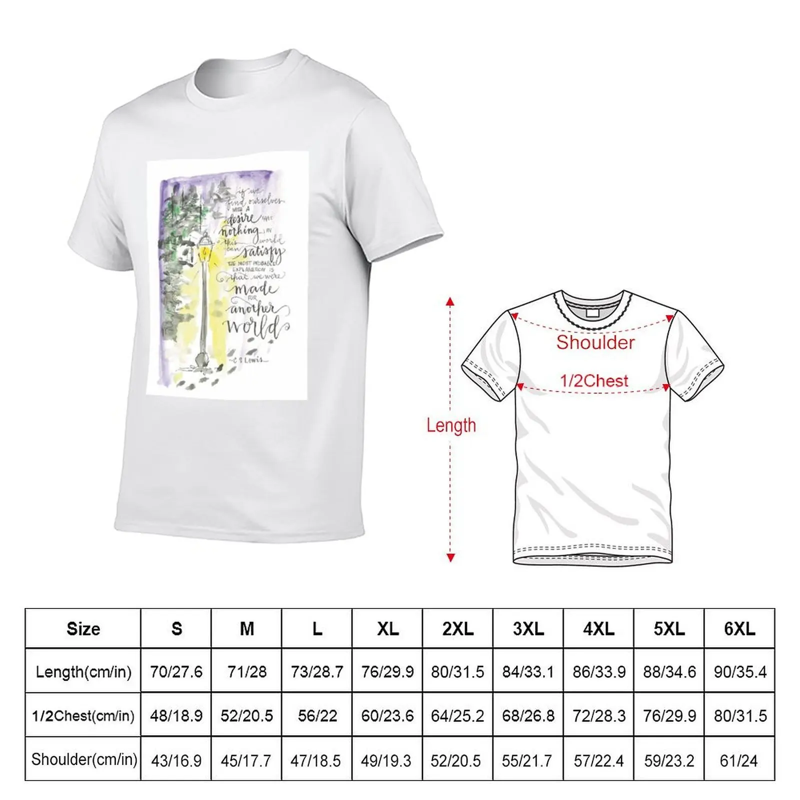 Made For Another World Lamppost T-Shirt cotton t shirt man man t shirt luxury black cotton t-shirt plain for man package T-shirt