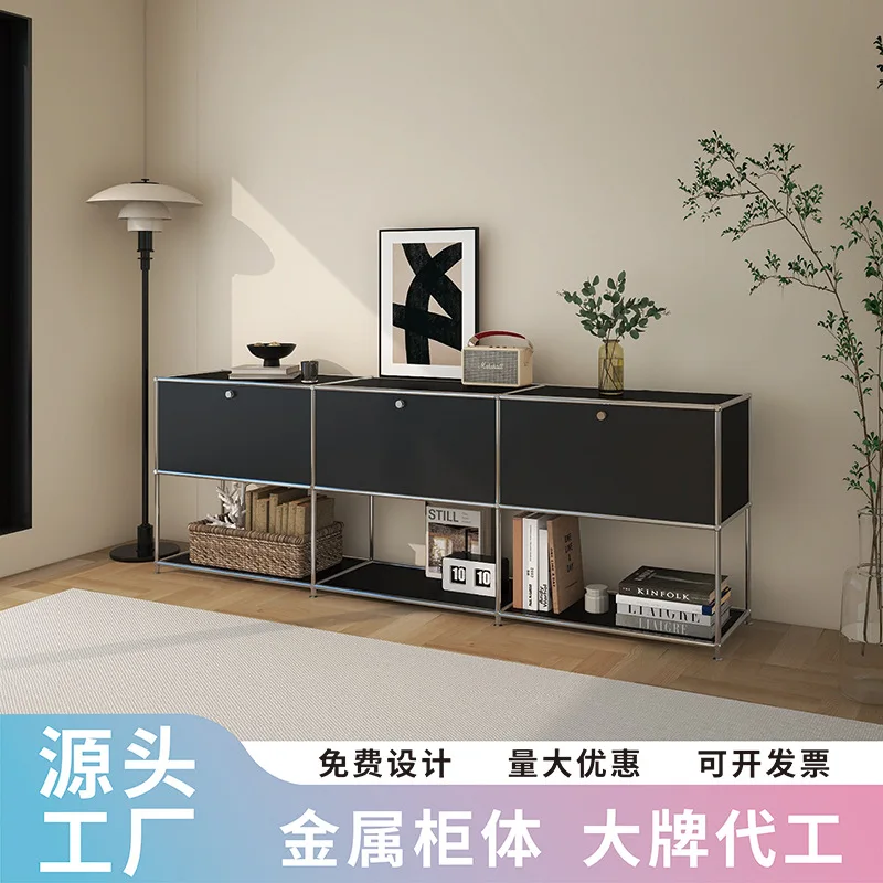 

Cabinet Display Jewelry Display Rack Customized Stainless Steel Assembled Cabinet Household Living Room Locker MD-023