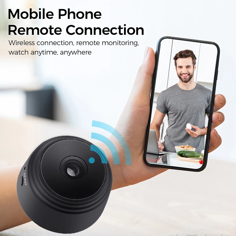 A9 Wireless Camera WiFi Baby Room Monitor Smart Home Anti-theft Remote APP Video Voice Recorder 1080P HD IP Cam for ios android