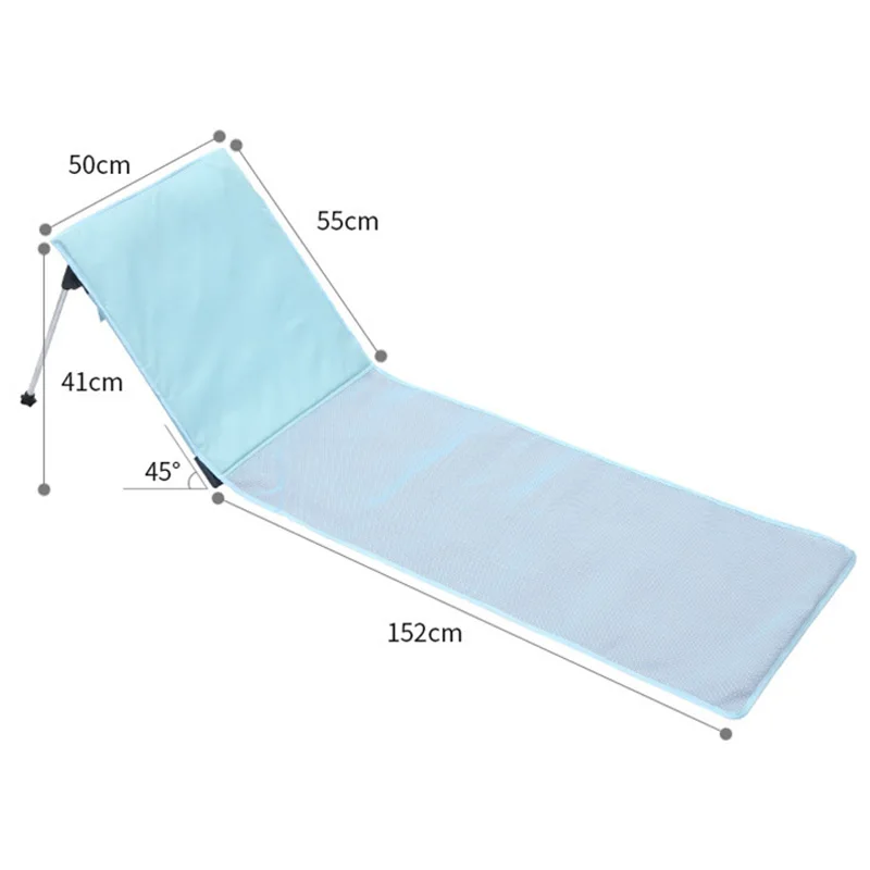 Outdoor Foldable Beach Chair Portable Breathable Aluminum Sun Lounger For Home Outdoor Garden Chair Bed Foldable Deck Chair Sofa