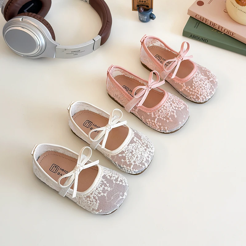 Summer Girl Shoe New Comfort Soft Soled Kid Shoes Breathable Non Slip Casual Sandals Soft Soled Flat Exquisite Princess Shoe