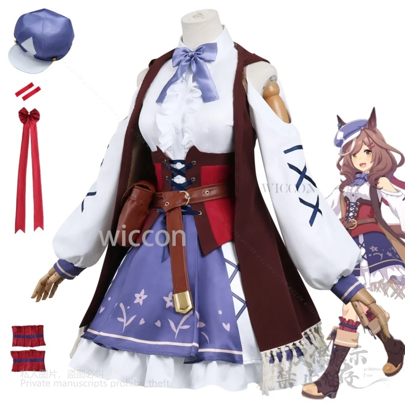 أزياء جميلة ديربي أنيمي MatikanetannHauser التأثيرية أزياء الفوزة لوليتا فستان شعر مستعار ذيل الهالوين لعب الأدوار حسب الطلب