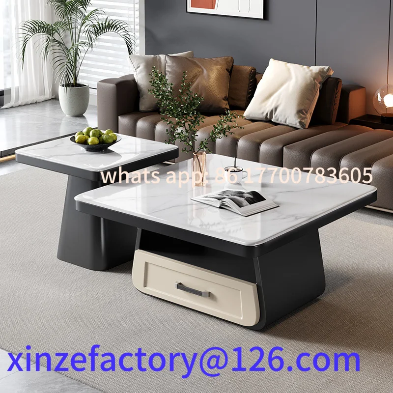 

Customizable Moving Writing Coffee Table Decoration Luxury Living Room Designer Drawers Storage Side Table