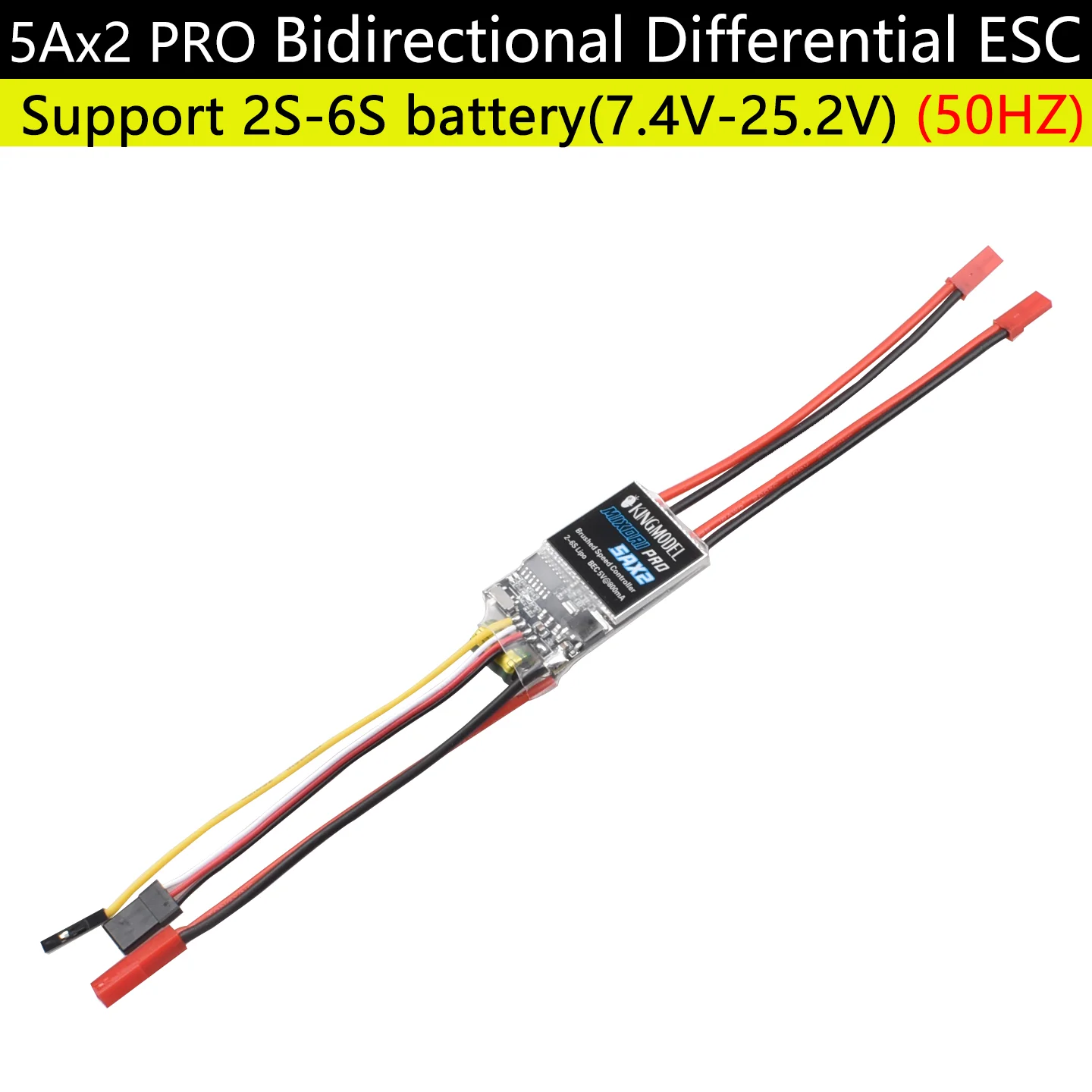 5A/5A PRO/10A/20A/30A/40A/50A/60Ax2 Dual Way Bidirektionale gebürstete ESC-Steuerung für Rc-Modellboot/Tank 180 bis 795 Bürstenmotor