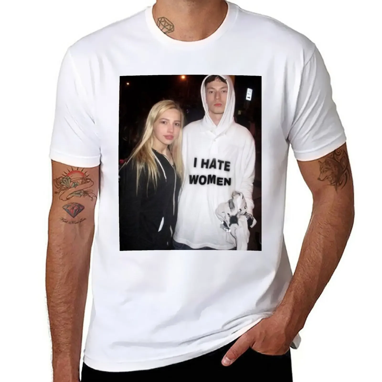 New Bladee I Hate Women T-Shirt anime stuff vintage graphic tee shirt shirts graphic mens graphic t-shirts big and tall