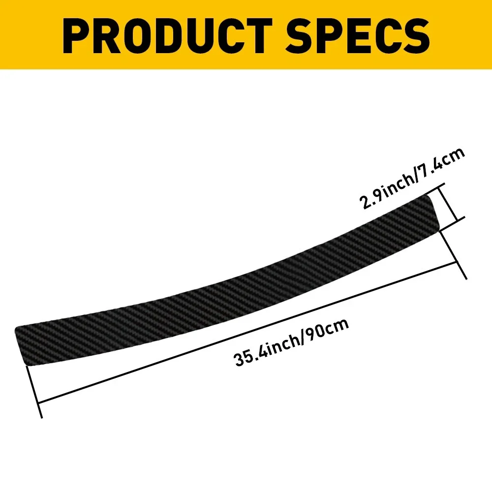 

90cm Car Body Guard Protector Rubber Plate Trim Strip Universal For Automobile Rear Bumper Automobile Exterior Accessories