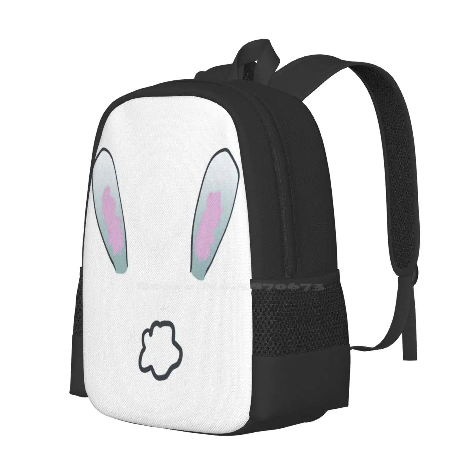 Oh How Cottontail Fashion Pattern Design Travel Laptop School Backpack Bag Ohhow Woww Virtual Bunny Ears Cottontail