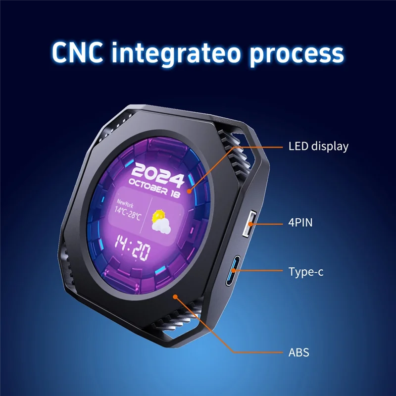 Dr21 ビジュアル 2.1 インチ USB 水冷スクリーンコンピュータ DIY モニタリングダイナミックタイプ C セカンダリディスプレイ編集可能なスクリーンブラック-TCE