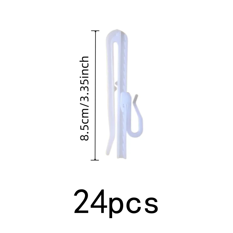 No Drilling Required 8.5cm Height Adjustable Drapery Pins, 24 pcs, Bedroom Window Drapery, Multipurpose