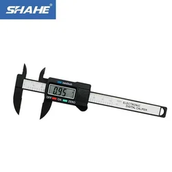 0-100 mm Plastic LCD Digital Electronic Vernier Caliper Carbon Fiber Vernier Caliper Measurement Tools