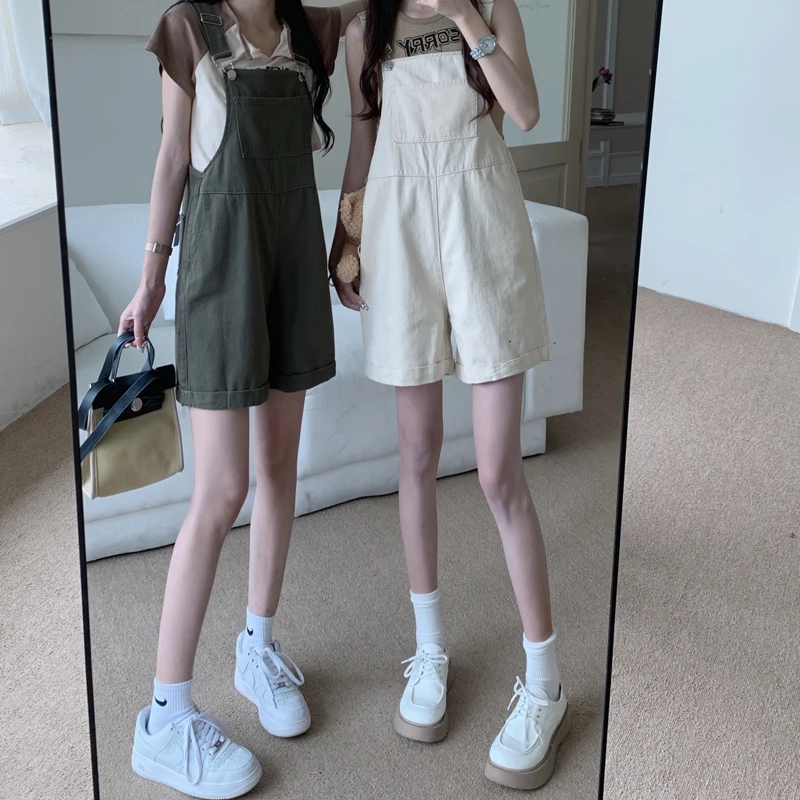 Slimming Wide Leg ort Denim Overalls for Women Thin Autumn New Sle Loose Fit Faionable Anti-Wrinkle High Waist Jeans