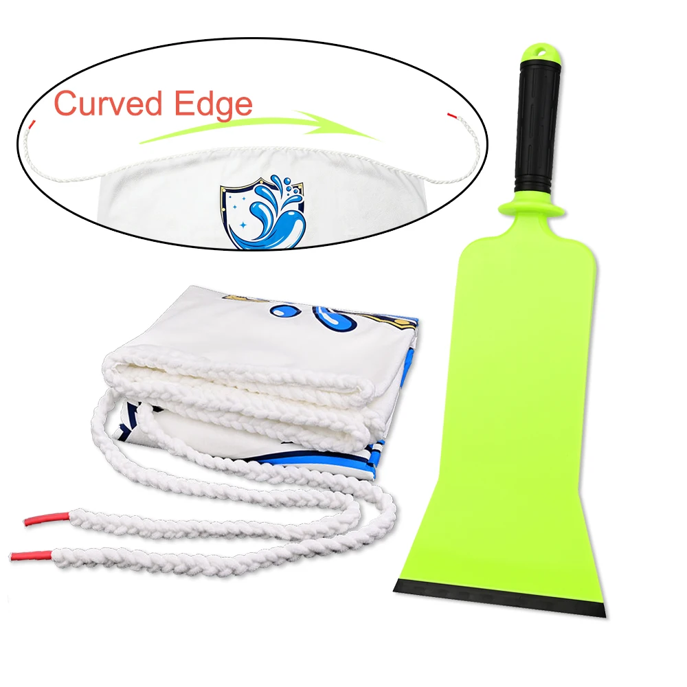 

EHDIS Window Tint Kit Curved Edge Water Absorbent Towel Car Dashboard Protector Bulldozer Squeegee Windshield Film Intall Tool