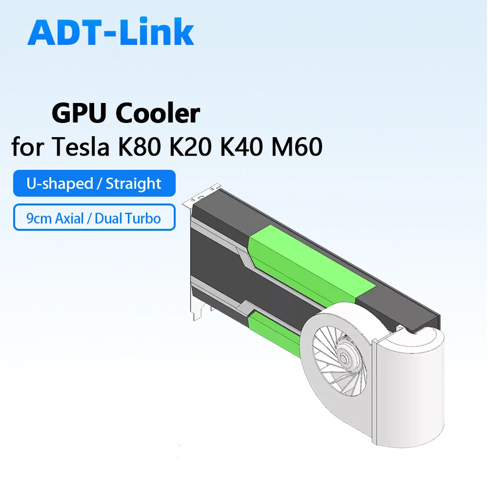 Tesla GPU Active Cooling Retrofit Kit Multi Turbo Fan For NVIDIA K80 K20 K40 M60 DIY Mod Cooler 4Pin PWM SATA Power Optional