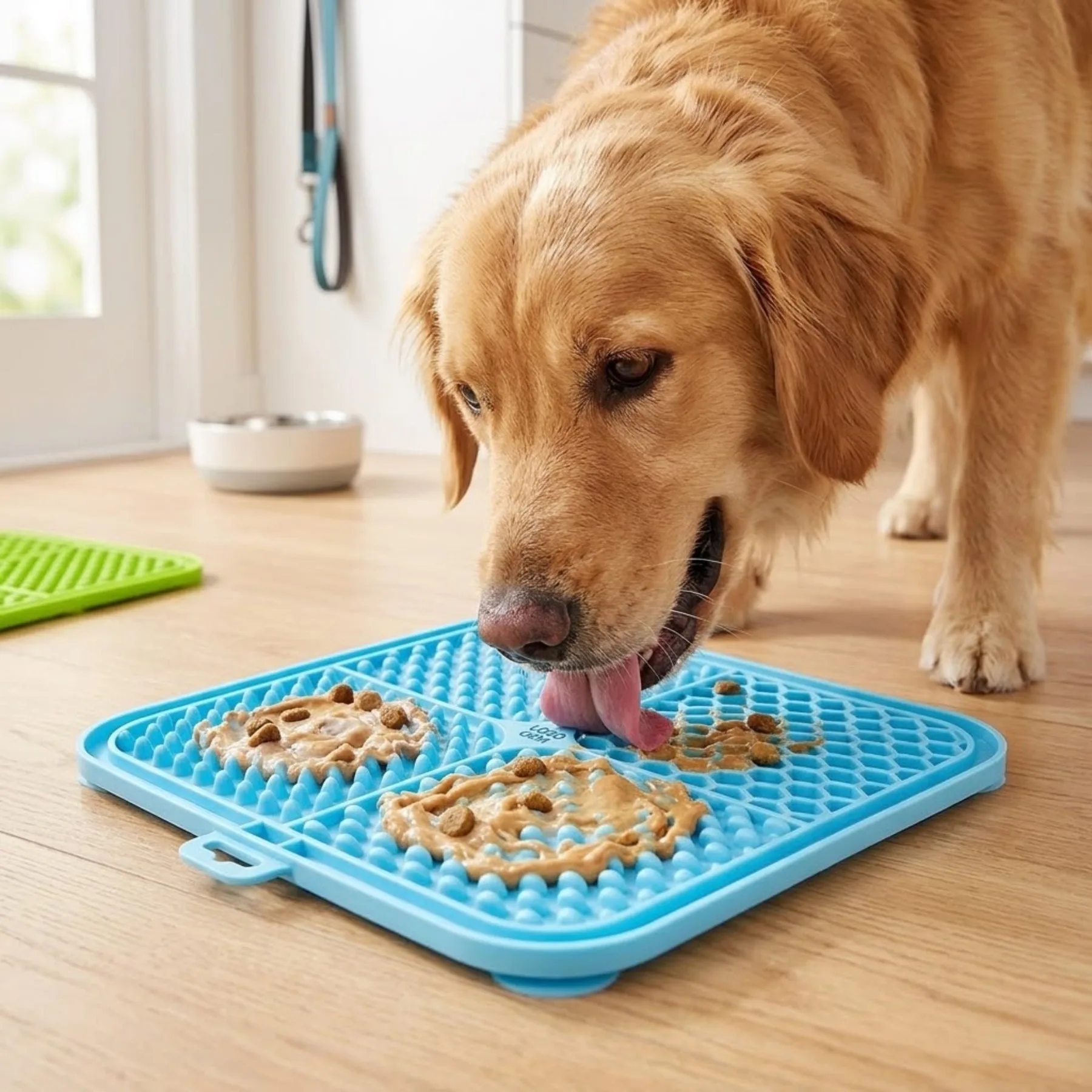 Silicone Pet Licking Pad with Suction Cups, Anti-choking Slow Feeder Plate for Dogs, Healthy Eating Tableware for Daily Feeding
