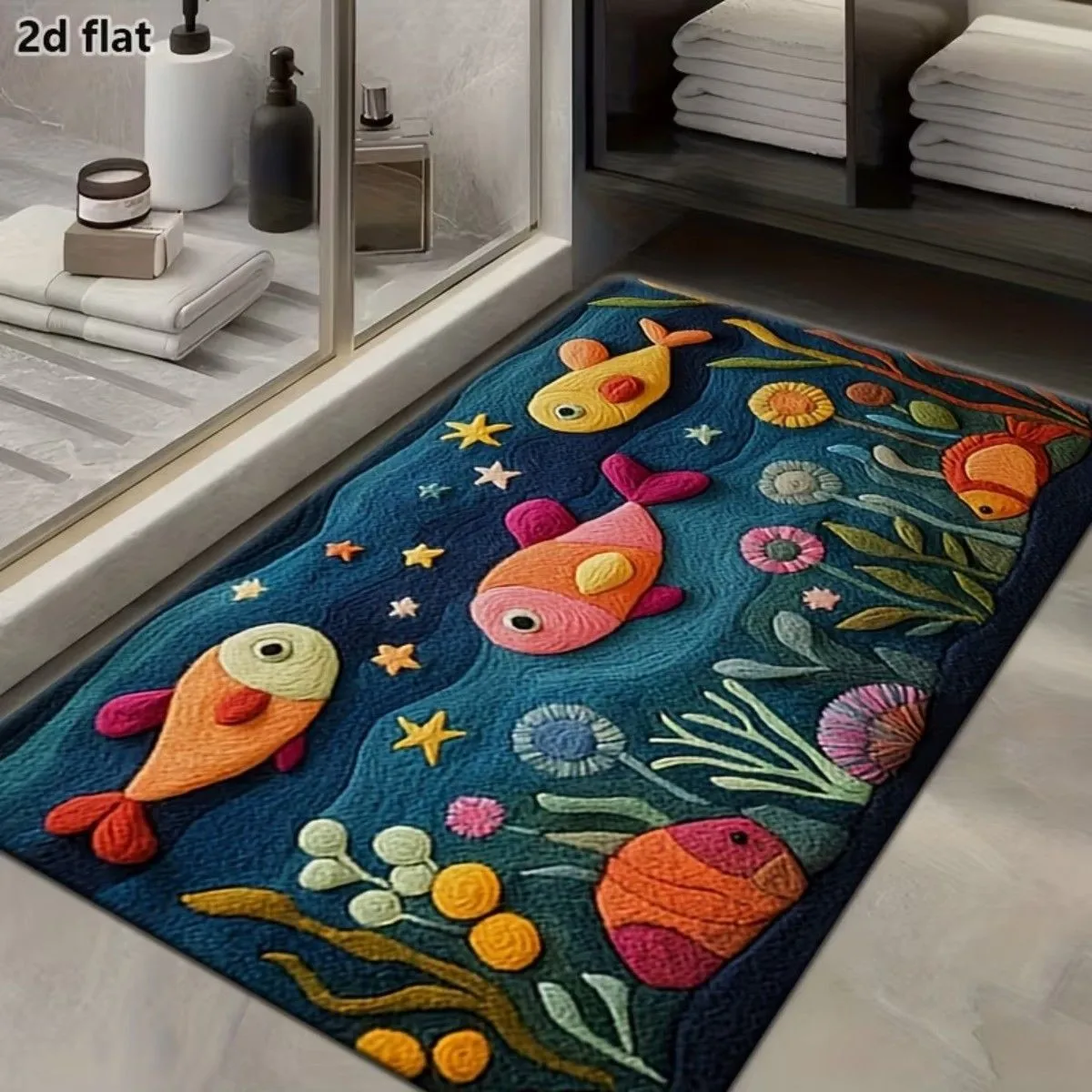 Tappetino da bagno quadrato in fango di diatomee, ideale per il bagno, tappeto assorbente per pavimenti con fondo in gomma antiscivolo, tappetino assorbente per il bagno, l’ingresso e la zona