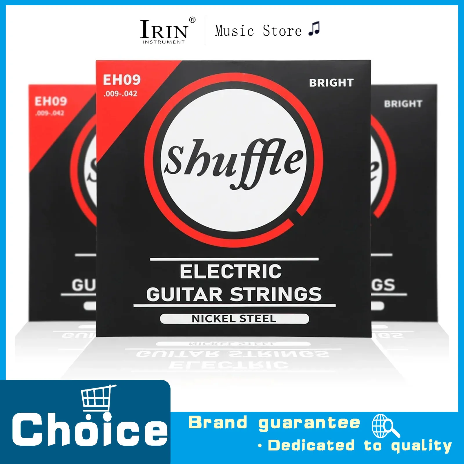 Electric Guitar String Rust Resistant Coating Alloy Nickel Steel Winding Gold String Bead Electric Guitar Replacement Parts