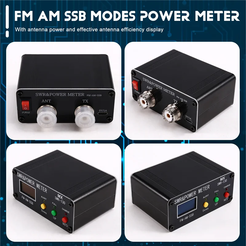 

ABMI-120W SWR цифровой измеритель стоячей волны 1,8-54 МГц коротковолновый измеритель FM AM SSB режимы измеритель мощности регулируемый